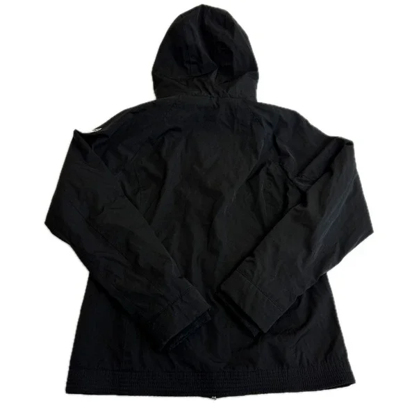 Hollister Jacket Womens Medium Black All Weather Hooded Fleece Lined Gorpcore - Picture 3 of 9